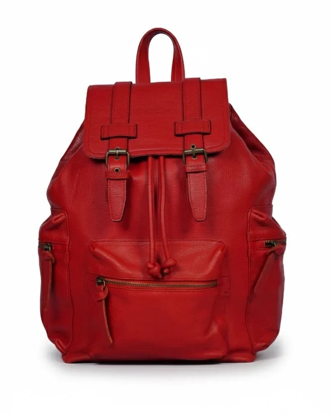 Genuine Leather Vintage Travel RL The Hilford Backpack