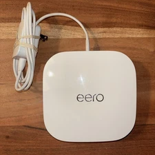 Eero Pro 6E Tri-Band Mesh Wi-Fi 6E S010001 White w/ Original Power Supply Bundle