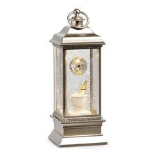 Raz Imports Champagne Celebration Animated Lighted Water Lantern, 11.5"