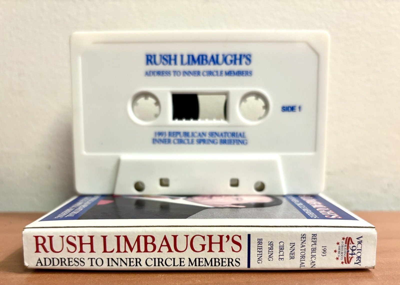 Rush Limbaugh’s 1993 Republican Senatorial Inner Circle Briefing Cassette RARE!!
