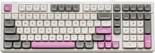 GK GAMAKAY TK101 98 Mechanical Keyboard - White/Gray/Pink