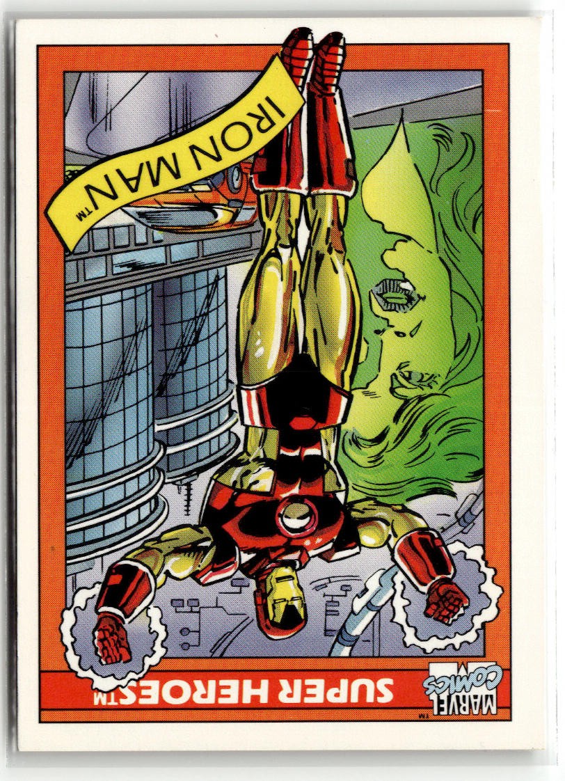 1990 Impel Marvel Universe #42 Iron Man