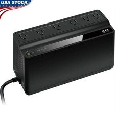 450VA UPS Battery Backup Power Supply Surge Protector 6 Outlets 255W Power Cord