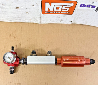 BARRY GRANT 2-PORT REGULATOR JEG FUEL LOG AEROMOTIVE FUEL FILTER