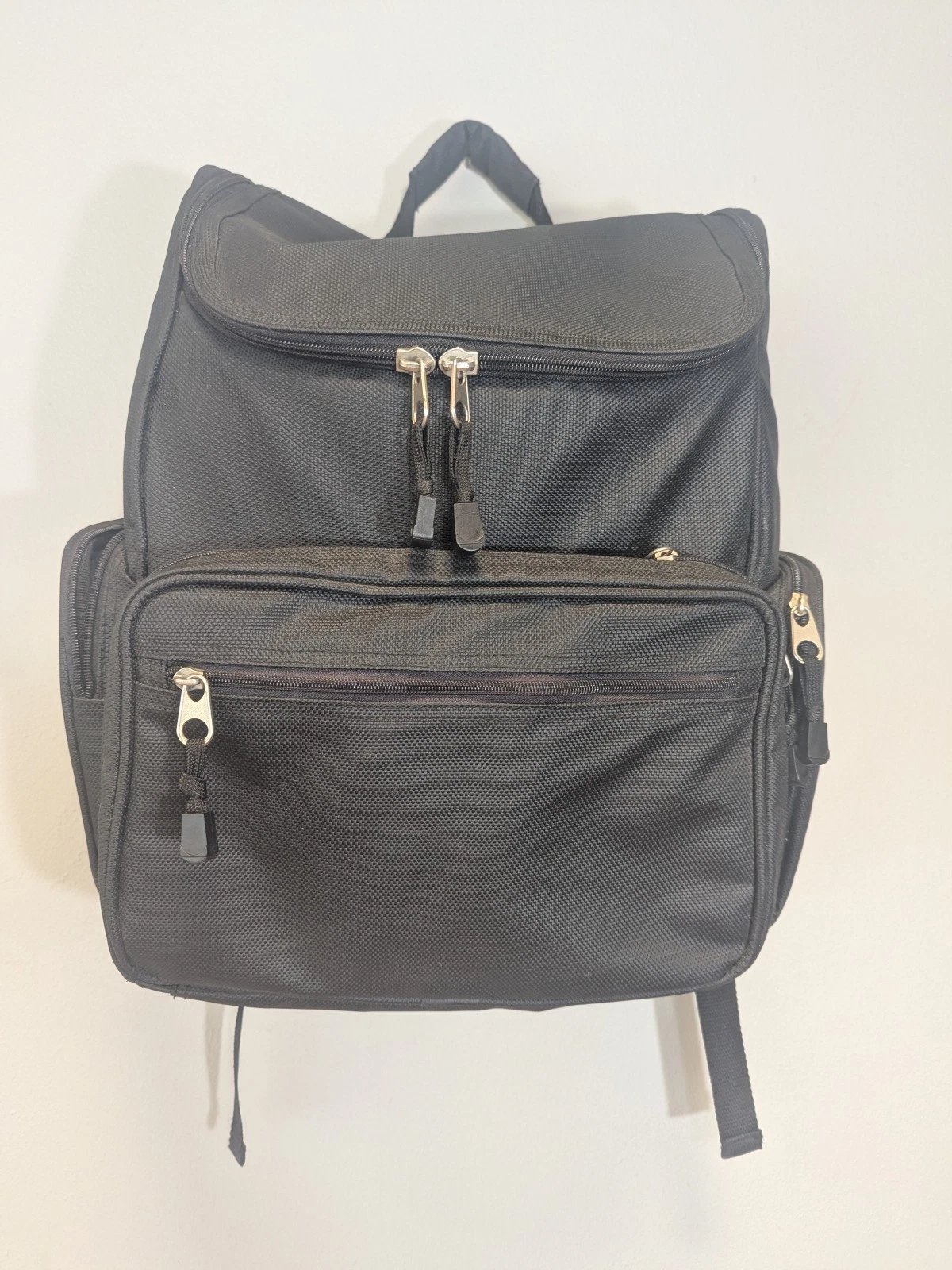 Heritage Black Backpack (25L) large laptop side pockets , pen pockets
