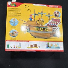 JAKKS Pacific Super Mario Bros. Deluxe Bowser's Airship Playset Mario Bowser