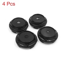 4Pcs 67mm Dia 4 Lugs Black Plastic Tyre Wheel Center Hub Caps Cover for Car