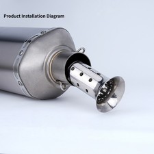 2.36 60mm Motorcycle Exhaust Can Muffler Insert Baffle Db Killer Silencer 2.36 60mm Motorcycle Exhaust Can Muffler Insert Baffle Db Killer Silencer