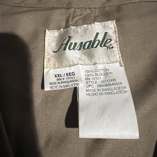 Ausable Vest Mens 2XL Tan Multi Pocket Utility Fly Fishing Khaki Outdoors - Picture 5 of 6