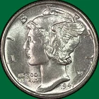 1941 Mercury Dime Brilliant Uncirculated BU Coin #40593