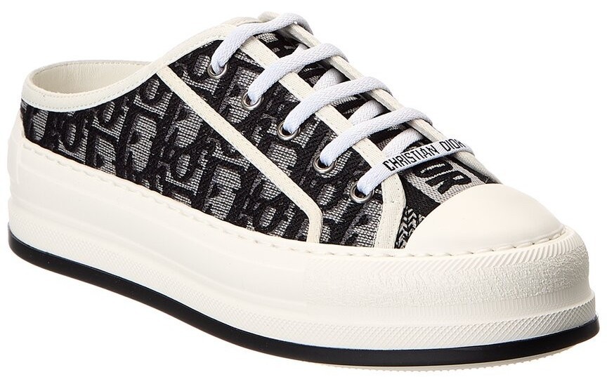 Dior Walk'N'Dior Embroidered Canvas Low Grey W for sale | eBay