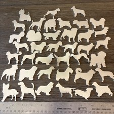 Huge Lot Of Aluminum Dog Breed Stamping Blanks For Hand Stamping