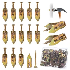 160 Pcs Self Drilling Drywall Anchors with Screws Kit, Metal Expansion Bolt for