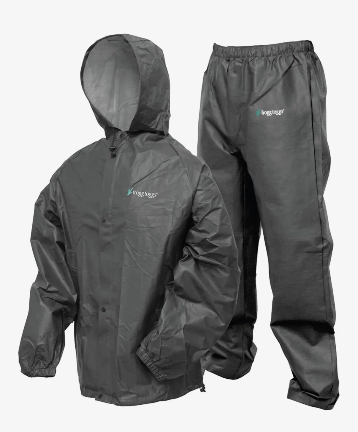 Men’s Rain Gear FROGG TOGGS Rain Suit Black Jacket & Pants Sz XL/2XL NWOT