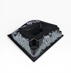 LEGO Raised Baseplate 32x32 w/ Ramp, Pit Crater Blacktron Unitron Space 2552px2