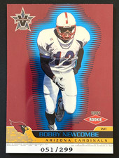 Pacific 2001 Vanguard Bobby Newcombe Arizona Cardinals #101 Rookie /299 Card. rookie card picture