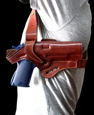 Heckler Koch 2 in 1 Shoulder & Owb Leather Holster Choose Color / Gun Model