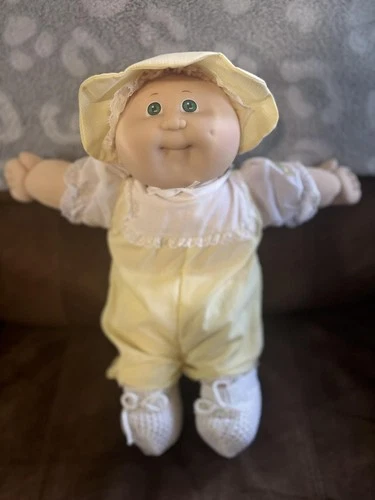 vintage Cabbage Patch Kids doll, likely a "Preemie" model from the mid-1980s.