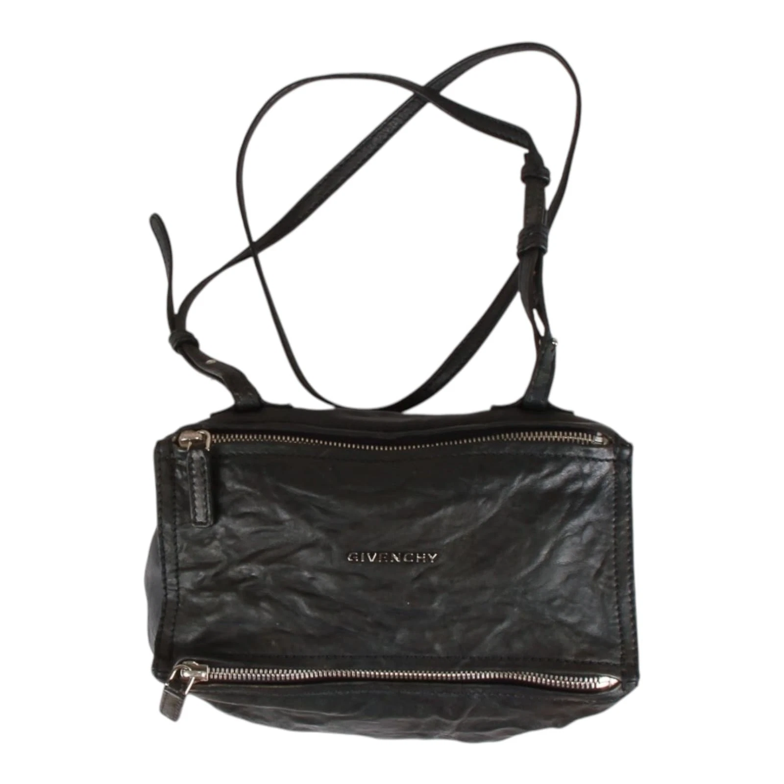 Givenchy — Authentic GIVENCHY Pandora Mini Leather Shoulder Bag In Black