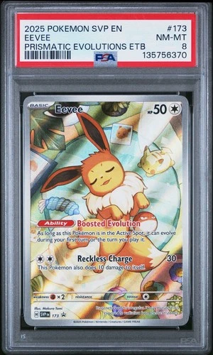 Pokemon Eevee #173 2025 Scarlet & Violet Promo Cards Holo English PSA 8