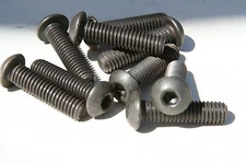 50 PIECES   4-40 X 1/8" THRU  1"    BUTTON HEAD CAP SCREW BOLT ALLOY BLACK