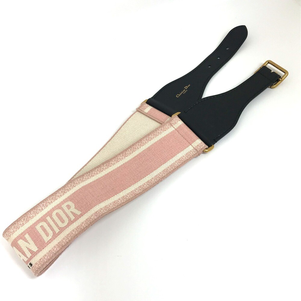 Dior Embroidery logo Thick belt wide belt Canvas/Leather Dior Embroidery logo Thick belt wide belt Canvas/Leather