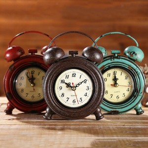 RETRO-50-039-s-STYLE-METAL-DINER-WALL-CLOCK-OFFICE-KITCHEN-HOME-DECORATION-ASSORTED