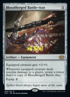 MTG Double Masters 2022 2X2 Bloodforged Battle-Axe MINT (SELECT)