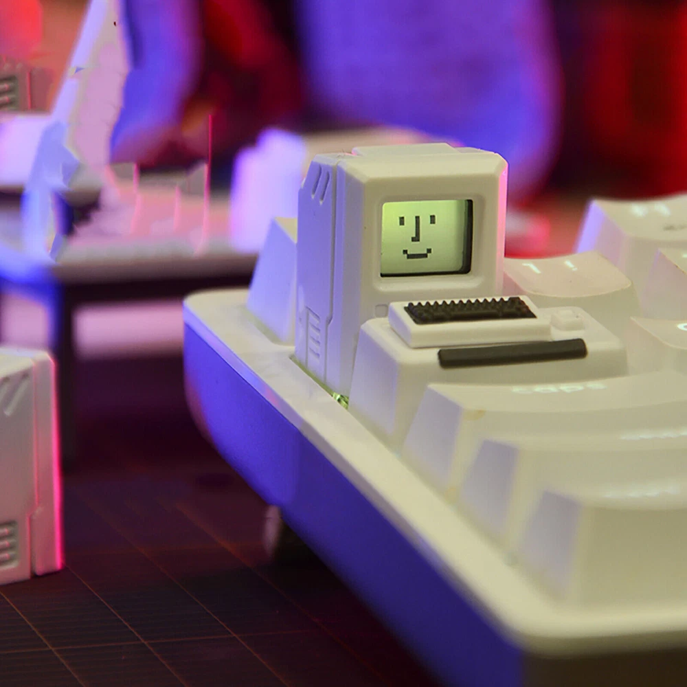 Backlit Mechanical Keyboard Keycaps Cross Shaft Design Compatible with Macintosh and Other Keyboards