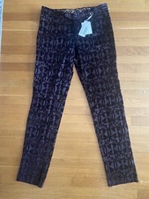 dolce gabbana pants women Vintage Velvet Paisley Boho