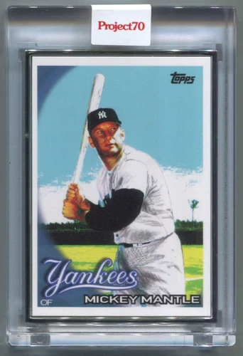 TOPPS PROJECT 70 SILVER ARTIST PROOF 451 MICKEY MANTLE by MATT MCORMICK 37/51