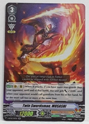 #ad #ad Cardfight Vanguard Twin Swordsman MUSASHI V BT02 017EN RR N Mint $1.99