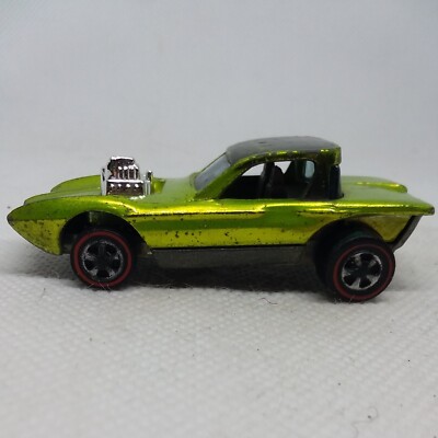 Hot Wheels Redline Python 1968 Antifreeze Gray Interior Made In