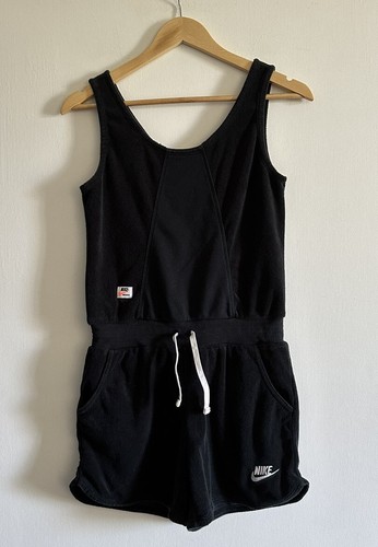 Nike NSW Heritage Girls’ Grade School French Terry Black Romper Size Large EUC - Picture 5 of 13