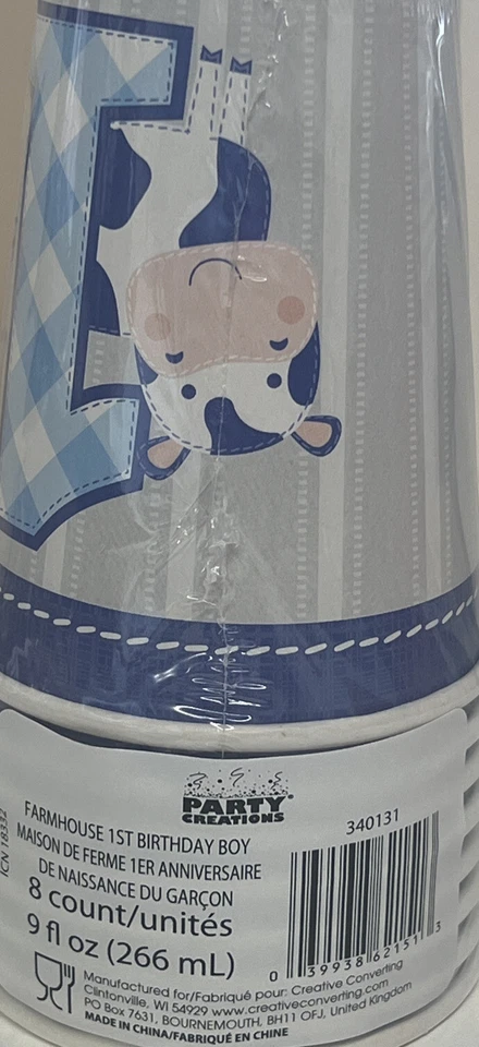 Farmhouse Birthday Boy Hot/cold Cups 9oz - Image 2 of 2