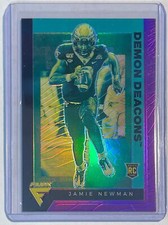 JAMIE NEWMAN 2021 CHRONICLES FLUX DRAFT PICKS PURPLE PRIZM ROOKIE RC #D 24/49