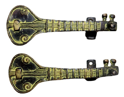 Musical Instrument Bina Design Antique Style Handmade Brass Door Pull ...