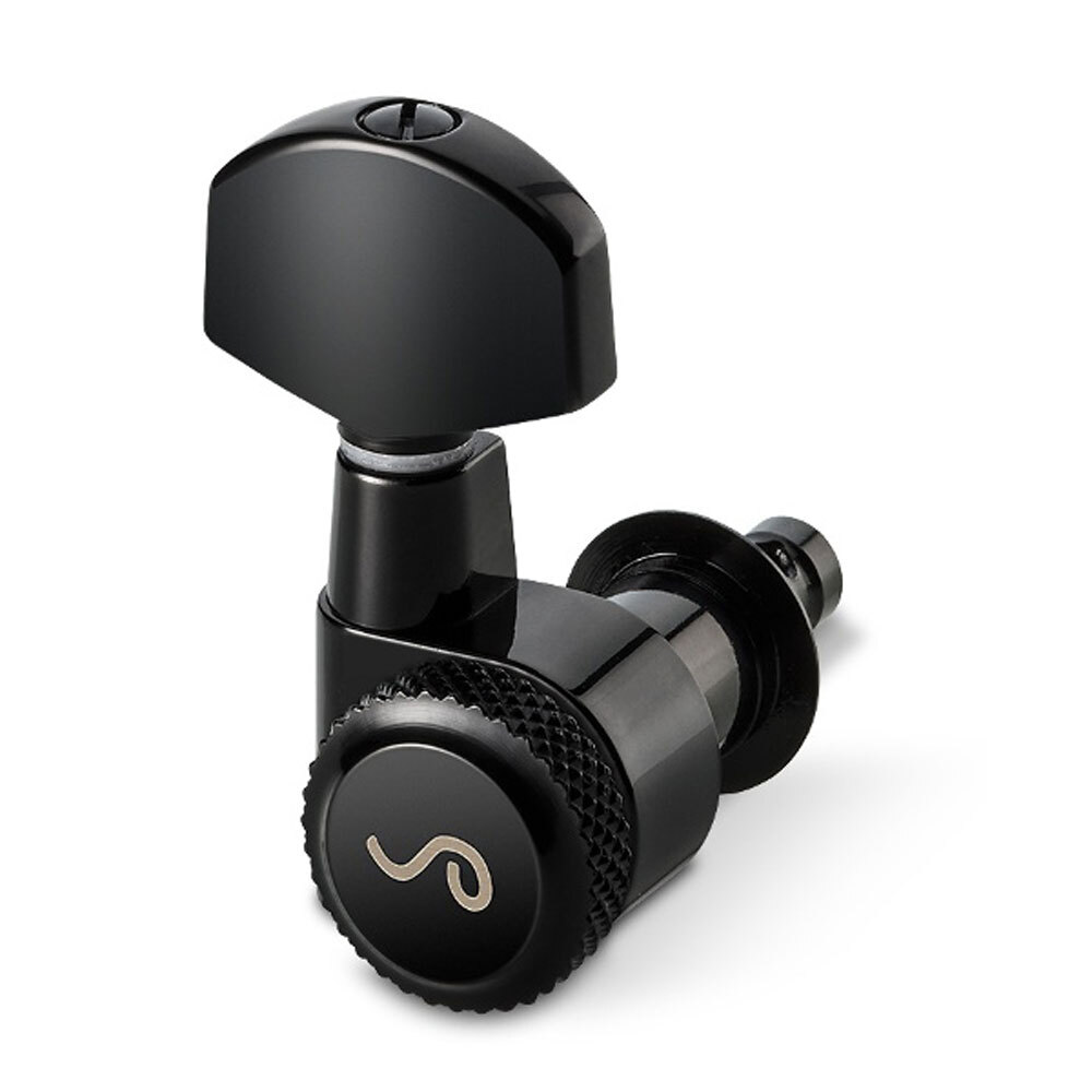 Schaller M6 Locking Tuners 3 x 3 Pin Mount (Black, .02)
