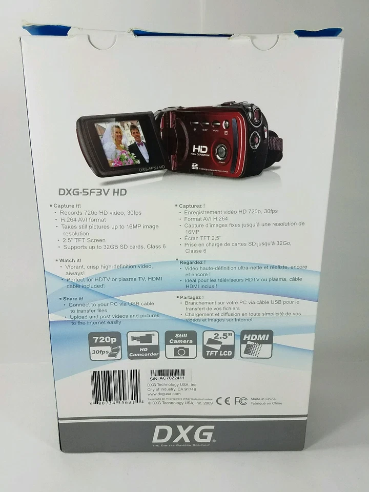 DXG-5F3V HD video camera - Image 4 of 4