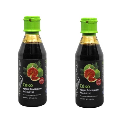 2 Stück Griechische Natürliche Premium Balsamico Creme Mit FIG KOSTENLOSER VE...