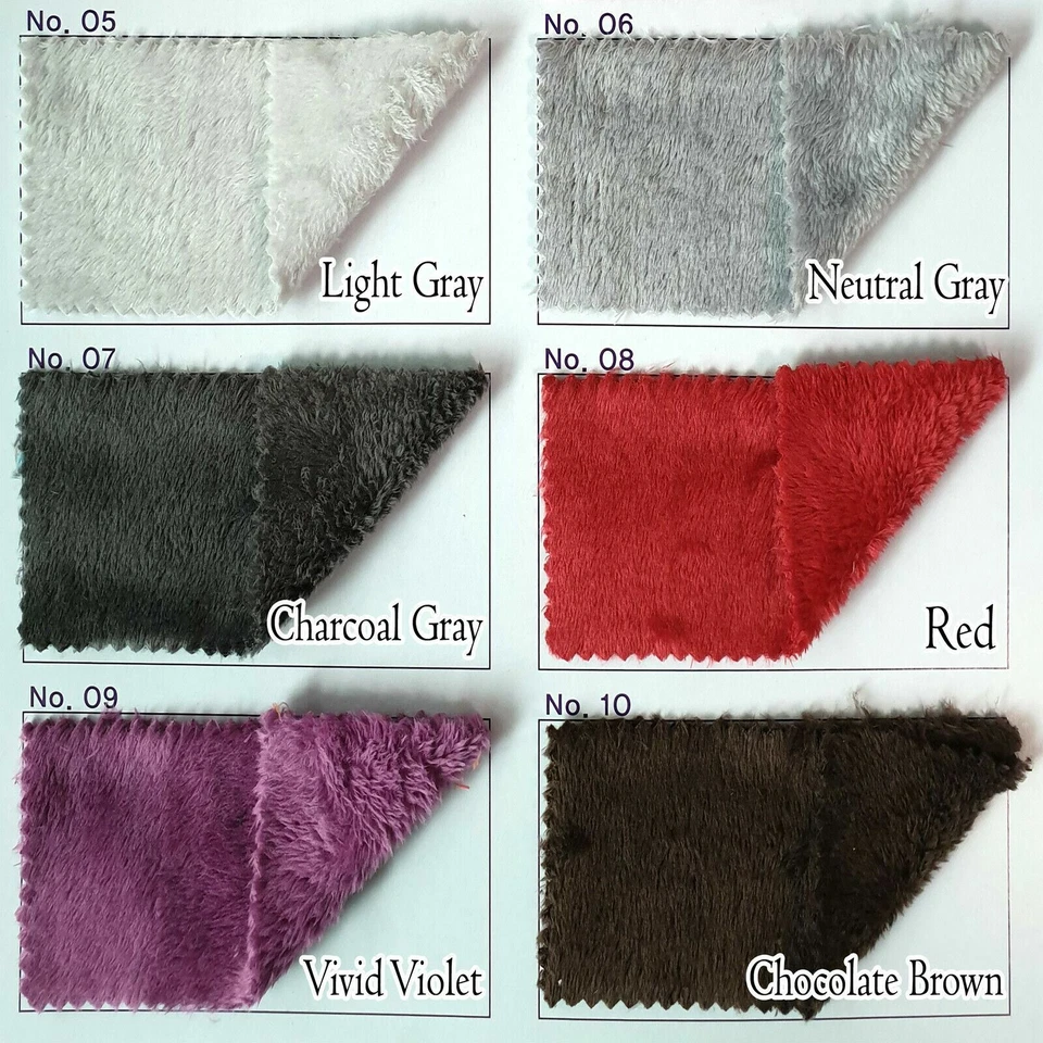 SOFT MINK LAMBY DOUBLE SIDED FAUX FUR PLUSH TERRY SOLID CUDDLY BABY FABRIC 58"w - Image 3 of 4