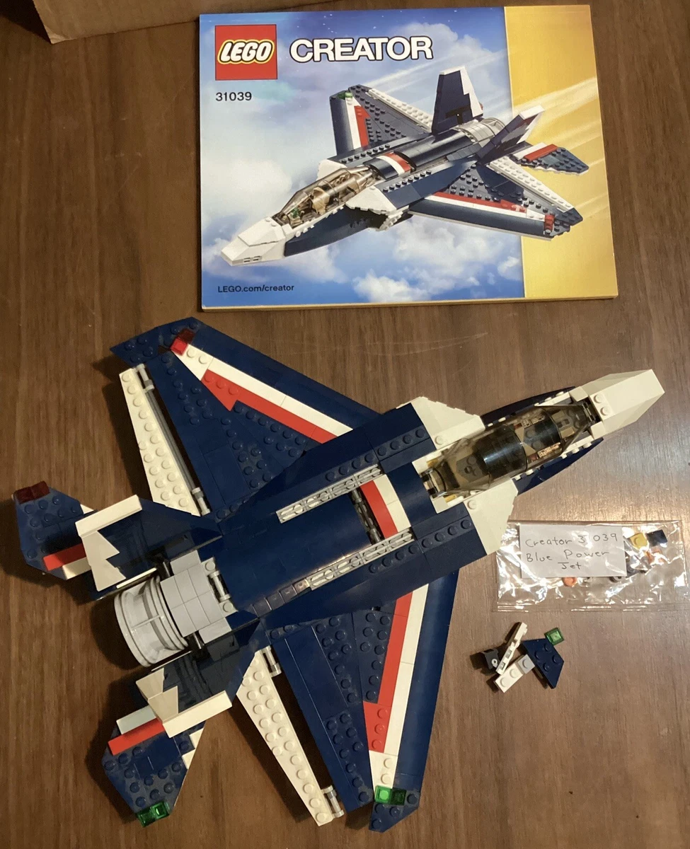 LEGO CREATOR Blue Power Jet 31039 w Instructions PLEASE READ