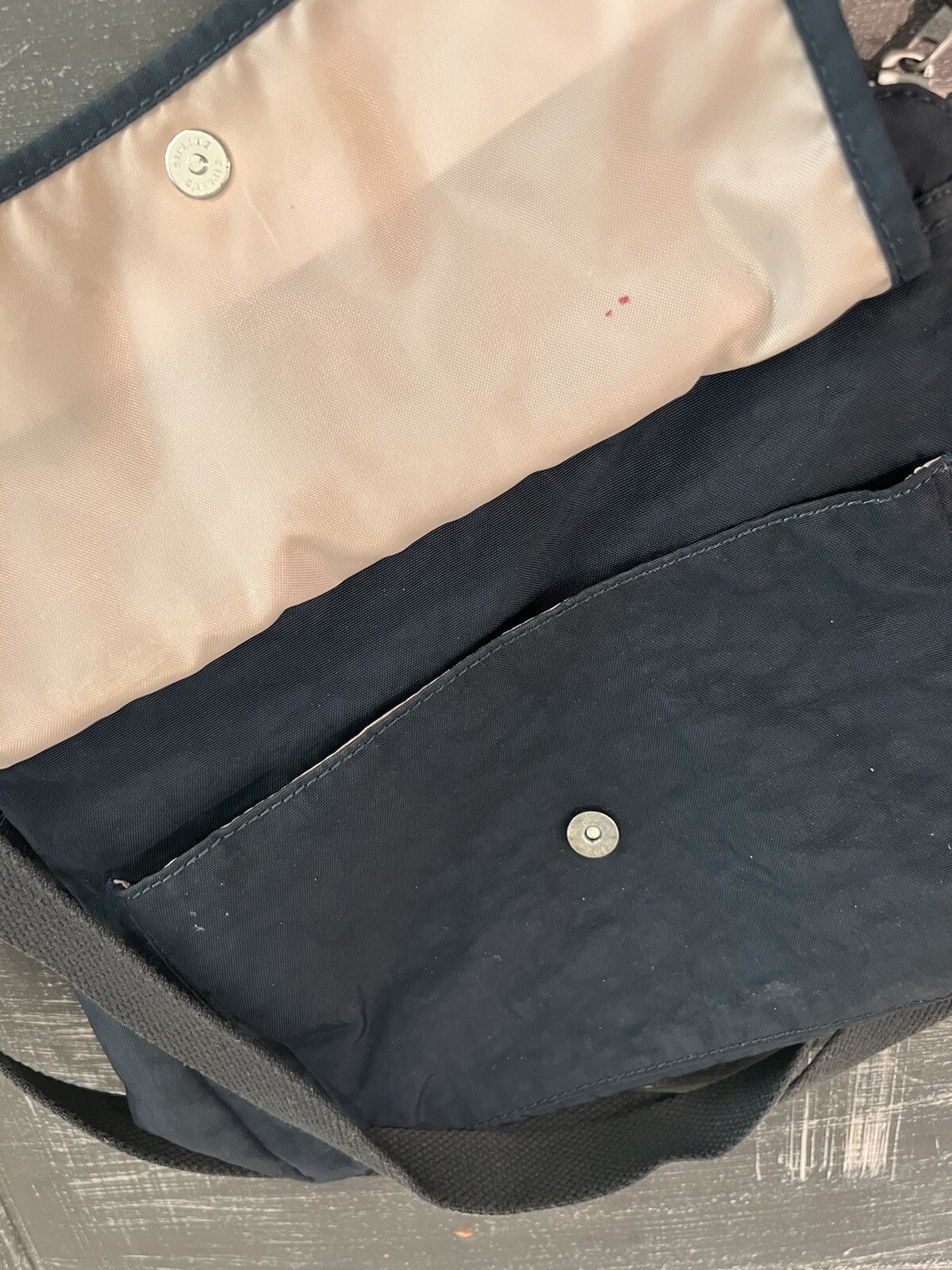 Kipling Dark Navy Blue Multi Pocket Cross Body Messen… Gem