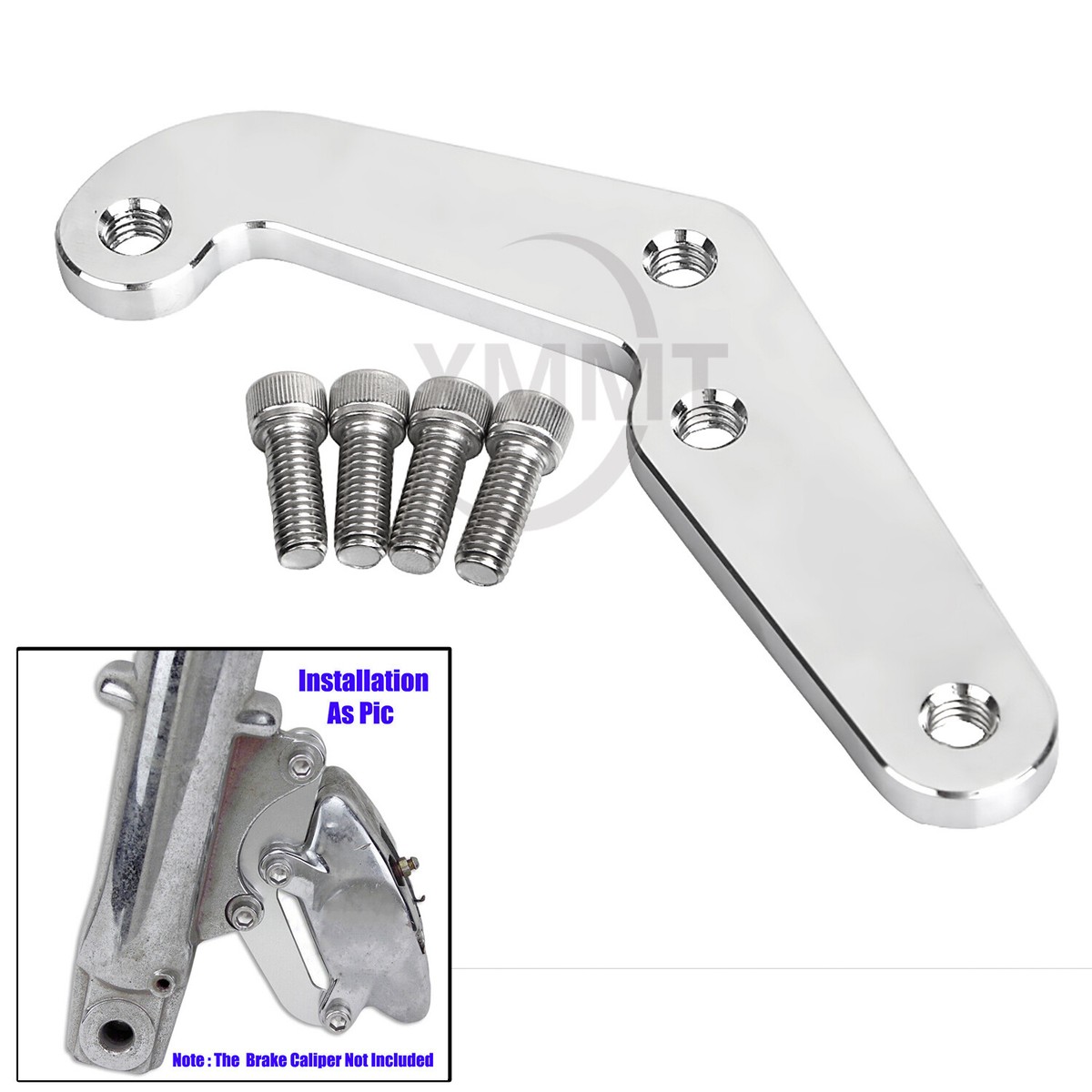 Chrome Front Brake Caliper Mount Bracket For Harley Sportster 883