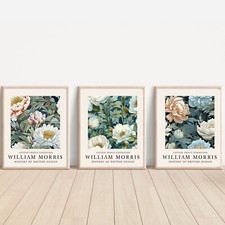 SET William Morris Cotton Prints Poster Art Vintage Classic Wall Art Gift A4