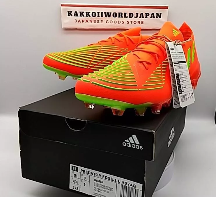 adidas Soccer Cleats Shoes PREDATOR EDGE.1 L JAPAN HG/AG Solar Red