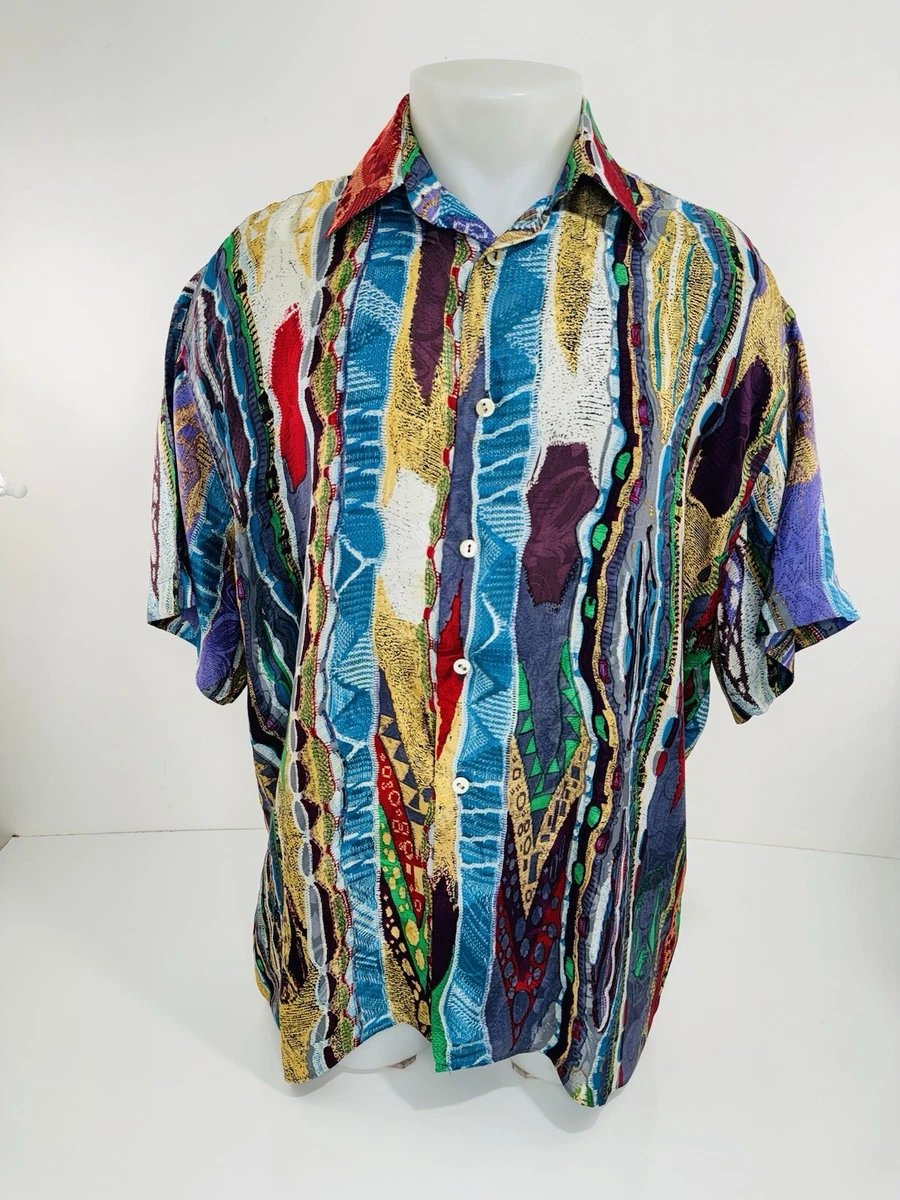 COOGI Silk Casual Button-Down Shirts for Men for sale - eBay