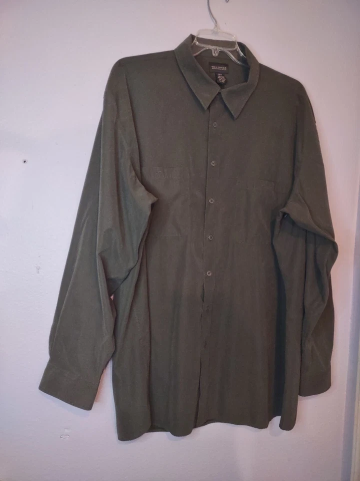 ALEXANDER LLOYD Ropa de Hombre 3XLT ALTO, Verde, Manga Larga, Gamuza Microfibra Foto 3 de 4