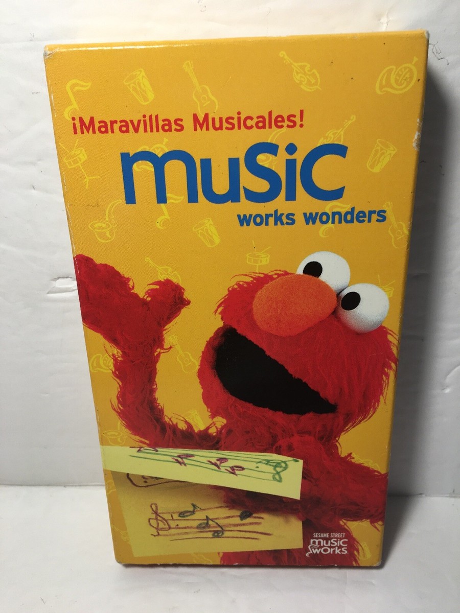 SESAME STREET VHS Maravillas Musicales MUSIC WORKS WONDERS