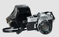 Minolta SRT 101 W/ 58mm f/1.4 Minolta MC Rokkor-PF Lens, Case  Sky Filter